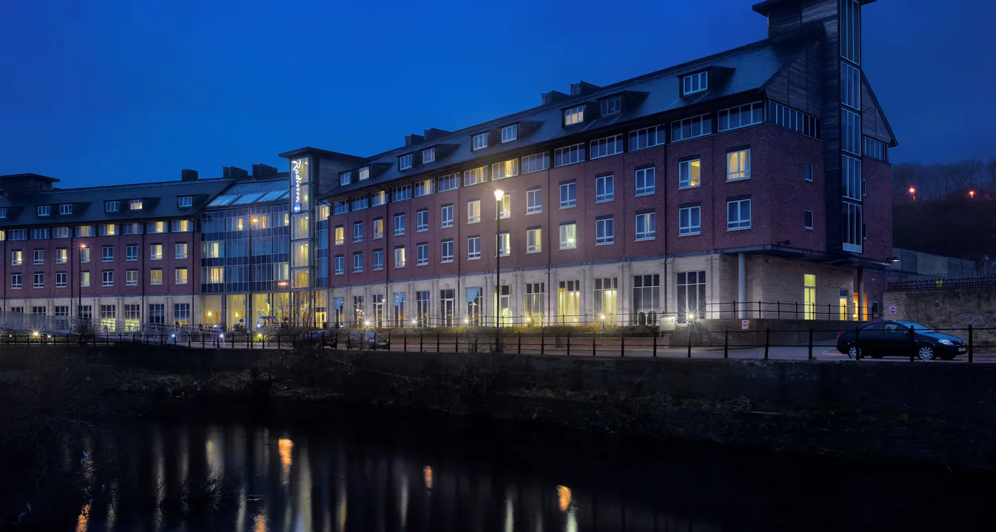 Exterior of Radisson Blu Hotel, Durham, on Frankland Lane